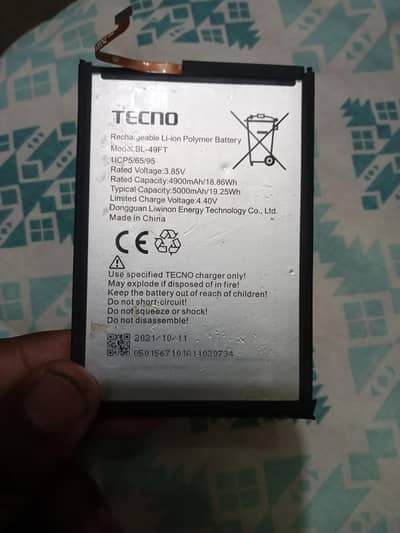 tecno battery5000mAh