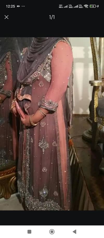 pink grey maxi gaoun