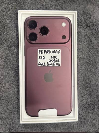 18 PRO MAX 512GB NON PTA PHYSICAL ESIM