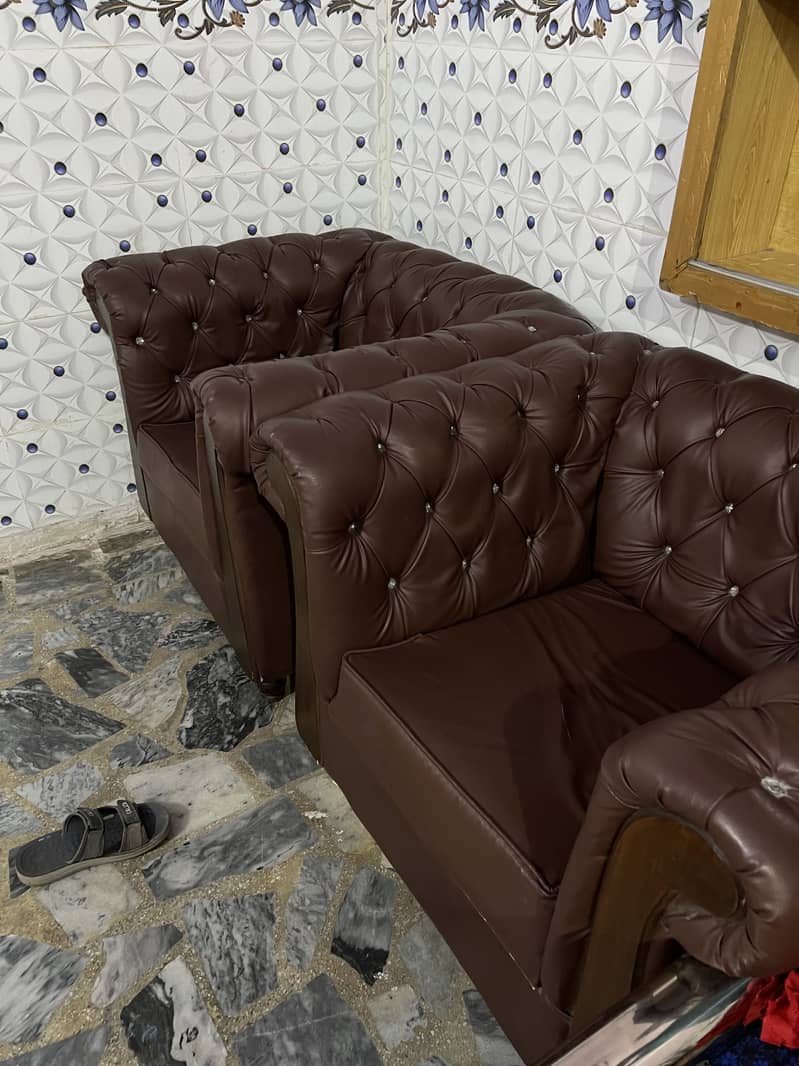2 leather sofa 1