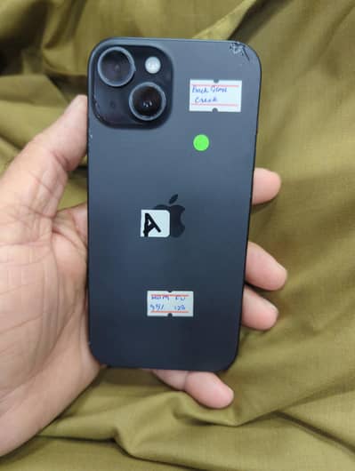 Apple iPhone 15 MDM non pta fu lla 128 gb back glass crack 75000