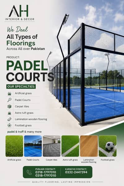 Sports padel Turf - Tennis court - Padel Tennis - Padel Courts - Grass