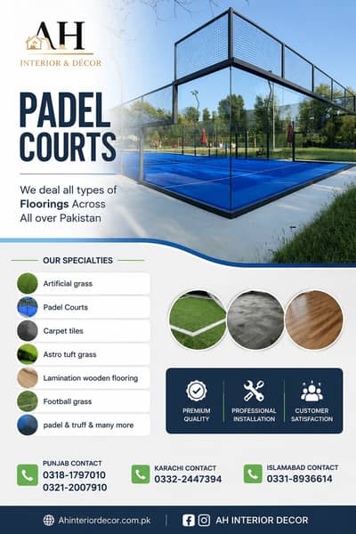 Sports padel Turf - Tennis court - Padel Tennis - Padel Courts - Grass