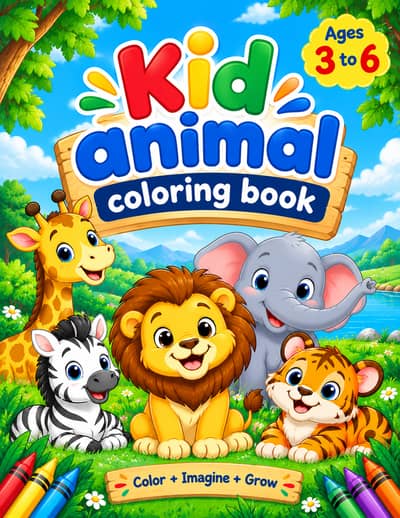 Coloring books for kids aged 3 to 6