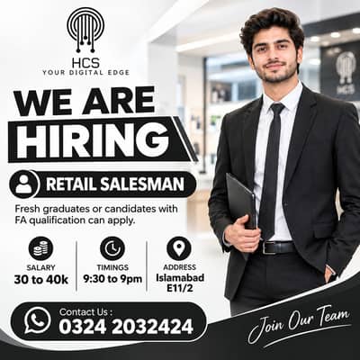Salesman Required | Urgent Hiring | Male Jobs | Jobs
