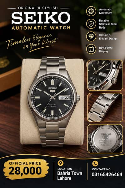 seiko5,casio,reugo,sea king and favre leuba watches