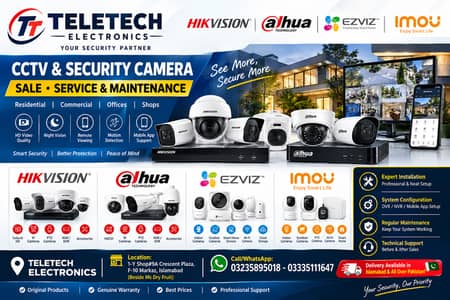 CCTV Security Cameras | Hikvision | Dahua | EZVIZ | Imou | Sale & Ins