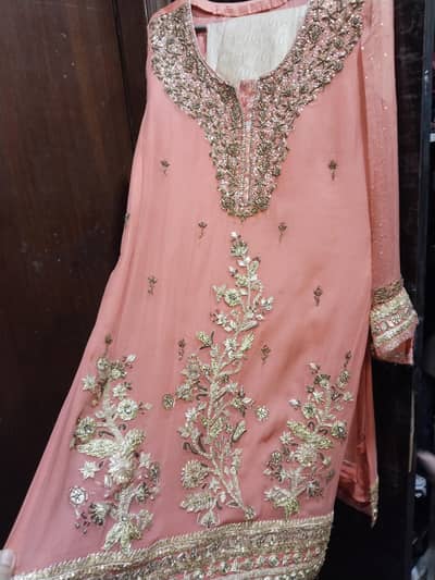 Fancy gotta plus tilla work heavy embroidered dress