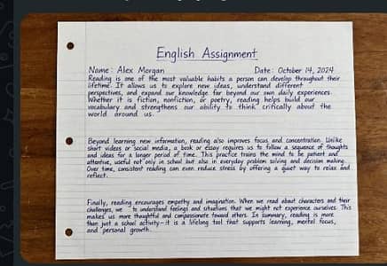 Handwritten Assignment service