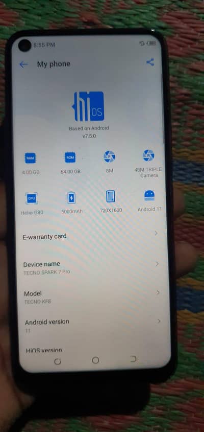 Tecno Spark 7 Pro 03297793325
