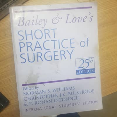urgent sale Baliley & love + Manipal Manual of surgery