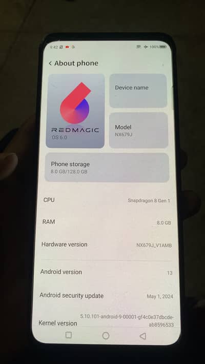 Android Redmagic 8/128gb
