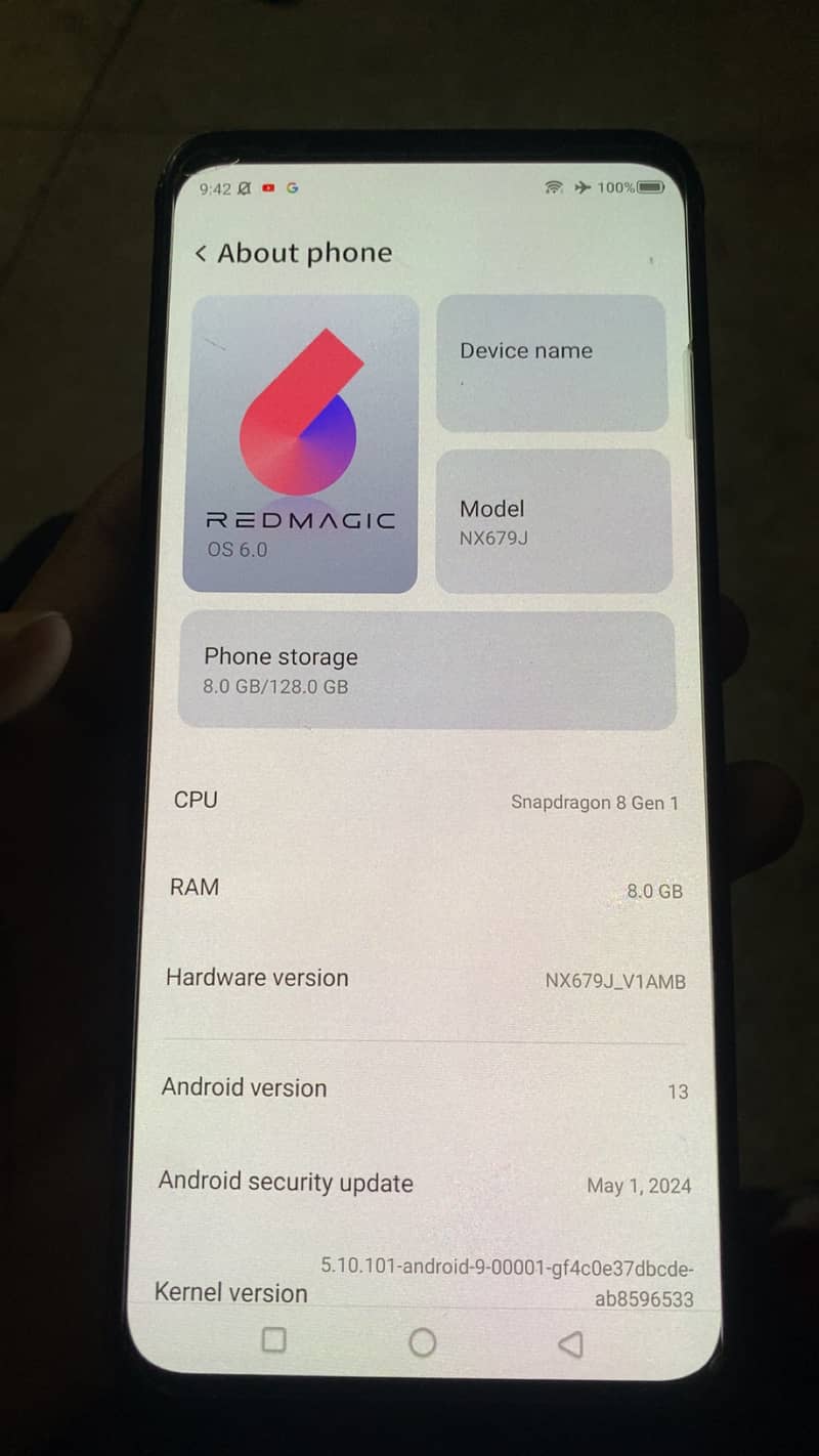 Android Redmagic 8/128gb 0
