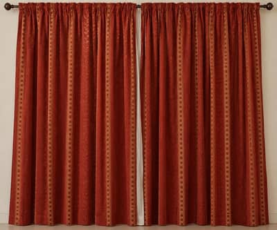Ready To Use Satin Silk Curtains For Sale With Lining