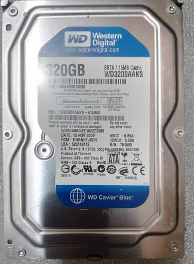 HARD DRIVE  320GB PC/DVR(03327944046)