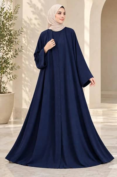 Georgette plain classic abaya