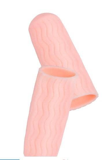 Healifty Gel Finger Cots 10 Pairs - Finger Protectors Silicone Finger Sleeves Finger Gloves Support for Finger Cracking Arthritis Trigger Eczema e r5796