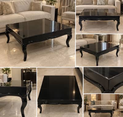 Solid Black Coffee Table for Sale
