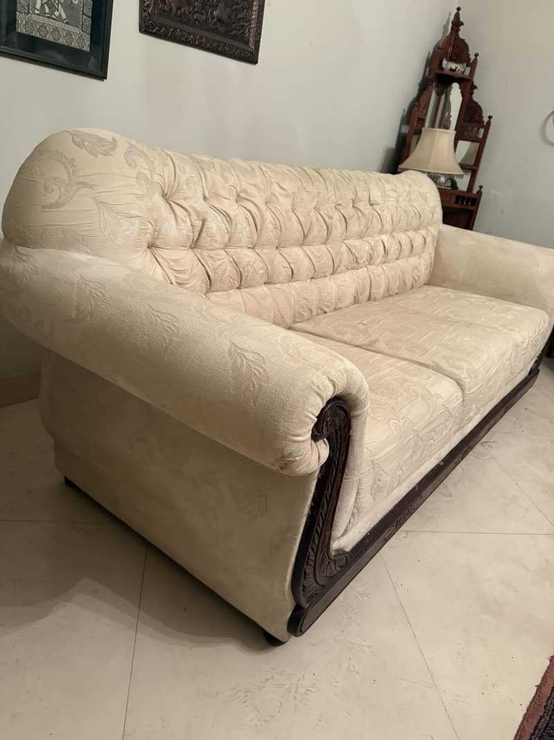7 Seater Solid Wood Sofa Set 1