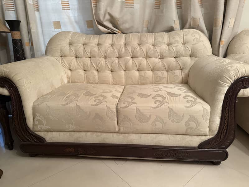 7 Seater Solid Wood Sofa Set 2