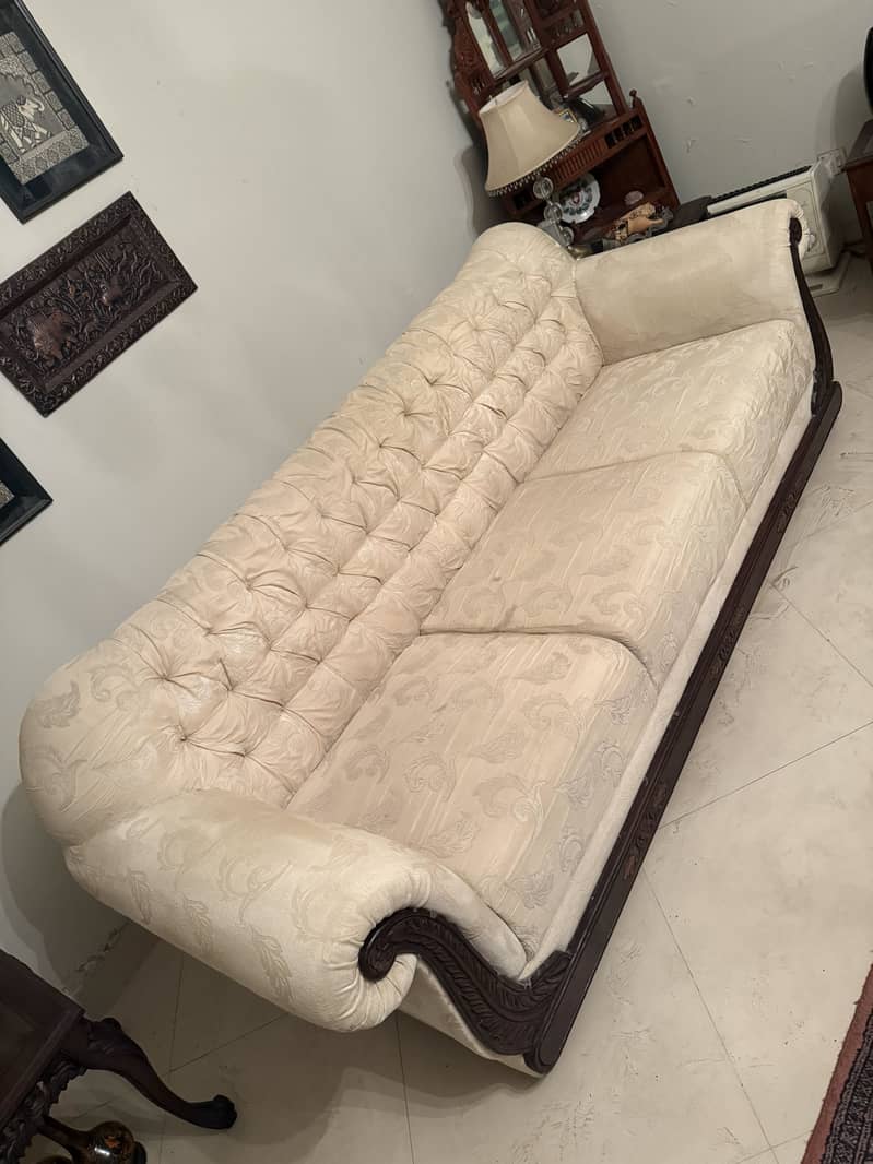 7 Seater Solid Wood Sofa Set 3
