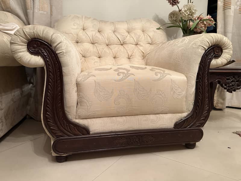 7 Seater Solid Wood Sofa Set 4