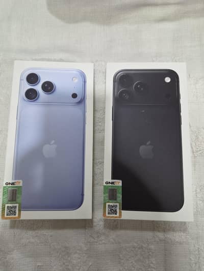 IPhone 18 Pro Max 256gb glacier and Black box packed Pta Approved