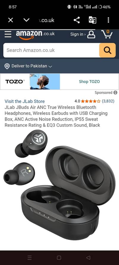 Imported Dottir Freedom Sports earbuds and JLab JBuds