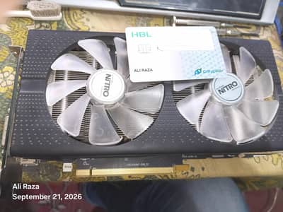 Saphire nitro Rx 480 4gb with blue led fans