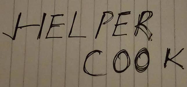 Helper cook