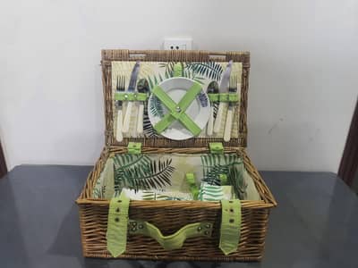 Wooden Picnic Basket
