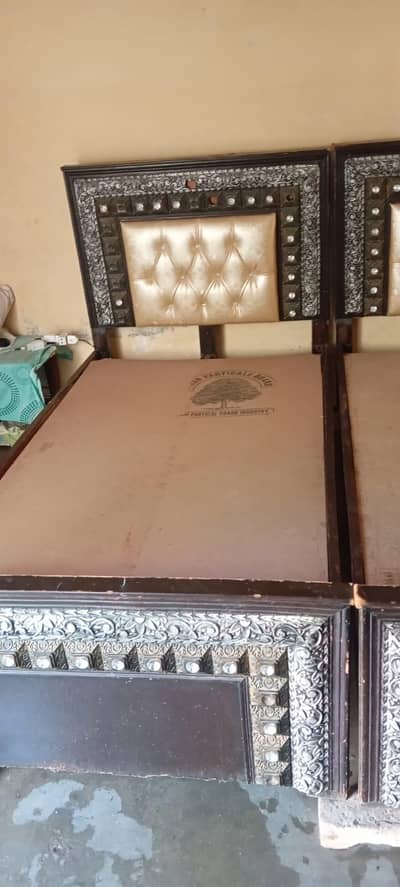 Bed made of wood