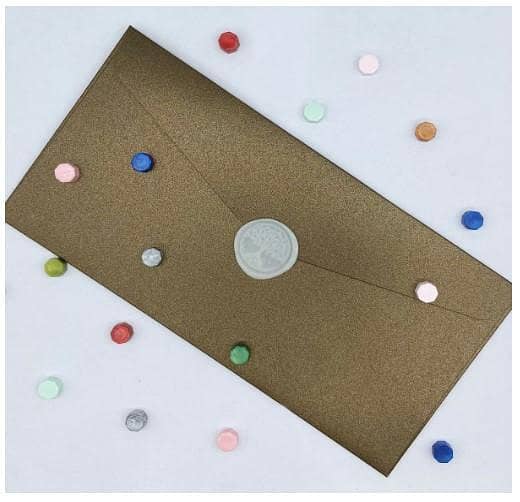 MINGYUESKY 100pcs Transparent Sealing Wax Beads Octagon Wax Seal Beads Bulk for Wedding Invitations Xmas Gift Wrapping Card Envelope Seal e r5801
