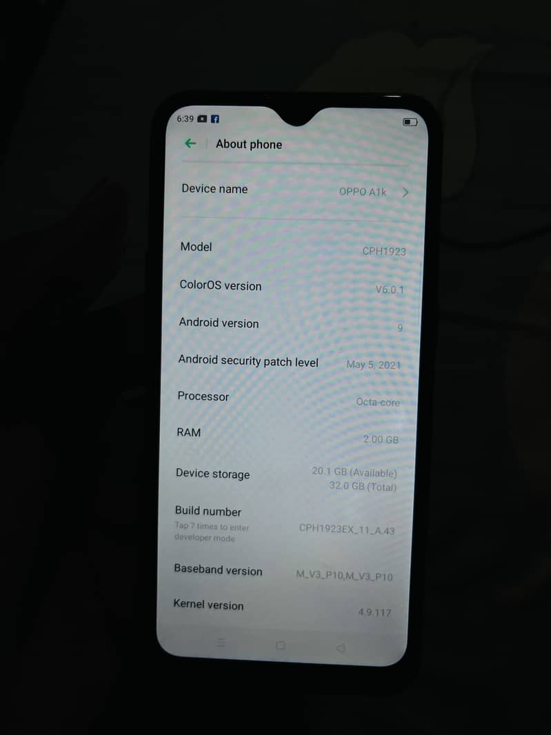 OPPO A1k 1