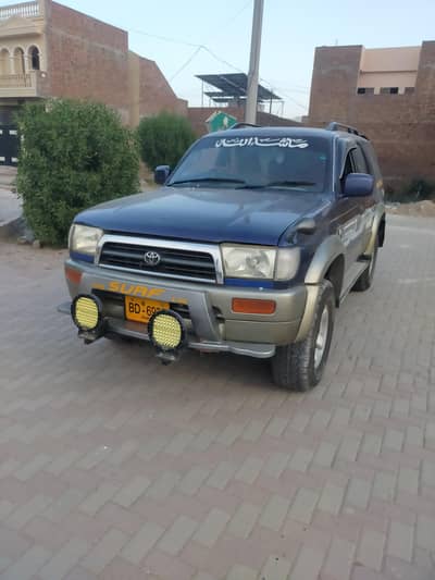Toyota Surf 1992 model blue colour custom auction Karachi 1kz 3000 cc