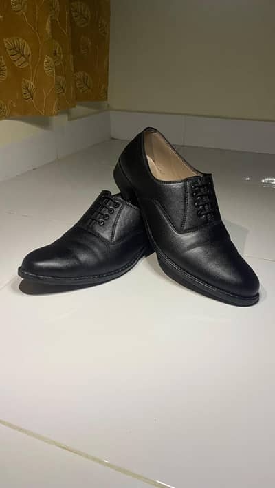 ​Black Formal Oxford Shoes Size 42 | Delivery All Over Pakistan