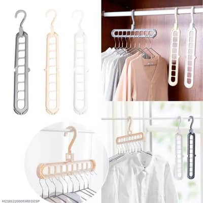 multi level plastic hanger organizer for home closet