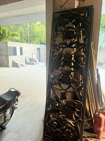 Die cast iron door