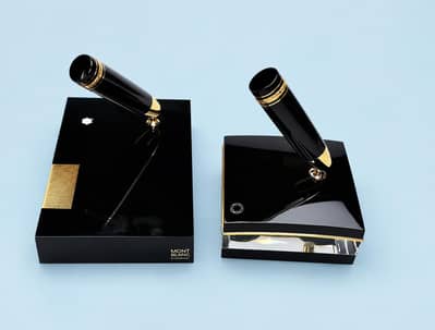 Montblanc Desk Pen Holders Large and Small Size
