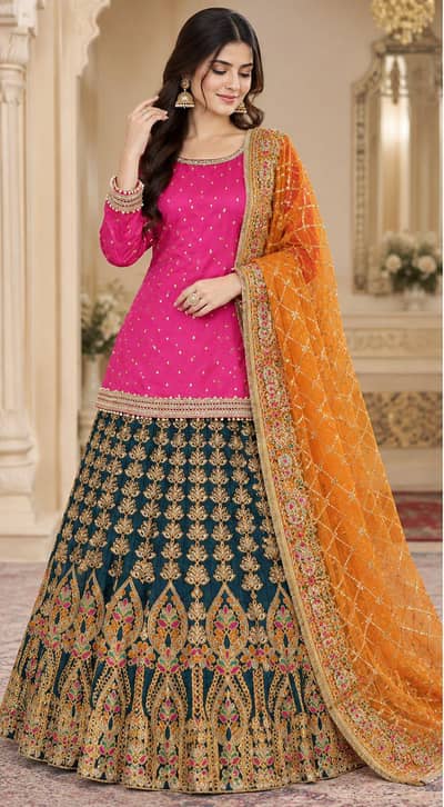 bridal mhndi dress
