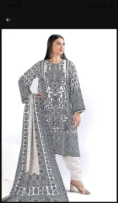 imported khaddar 3 piece unstitched