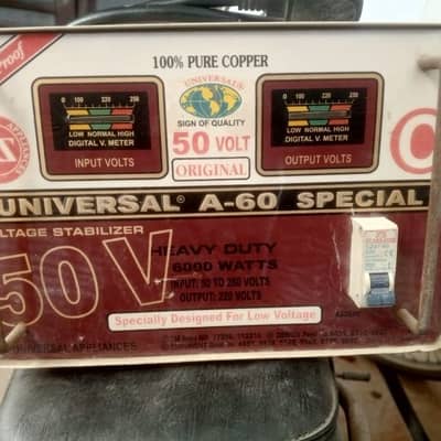 orignal universal A-60 Special stabilizer 6000 watt 50v to 220v