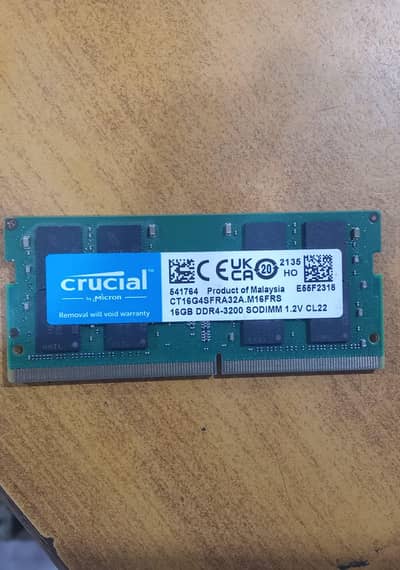 CRUCIAL 16 GB DDR4 3200 MHZ SODIMM