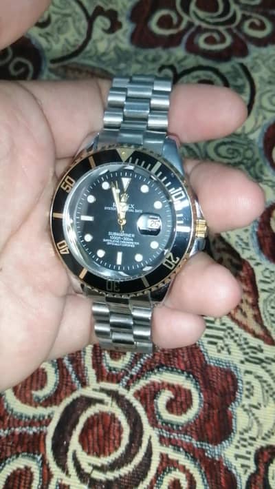 Rolex Submariner Two tone gold plus silver