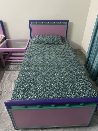 Pure wood singles beds