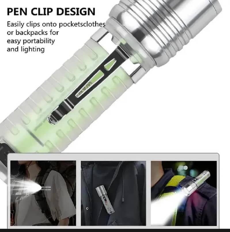 Compact EDC Flashlight with UV Light 5