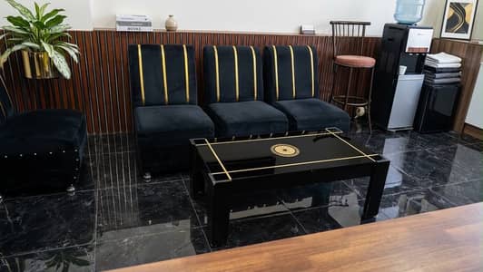 Office Sofa, Chair and Table