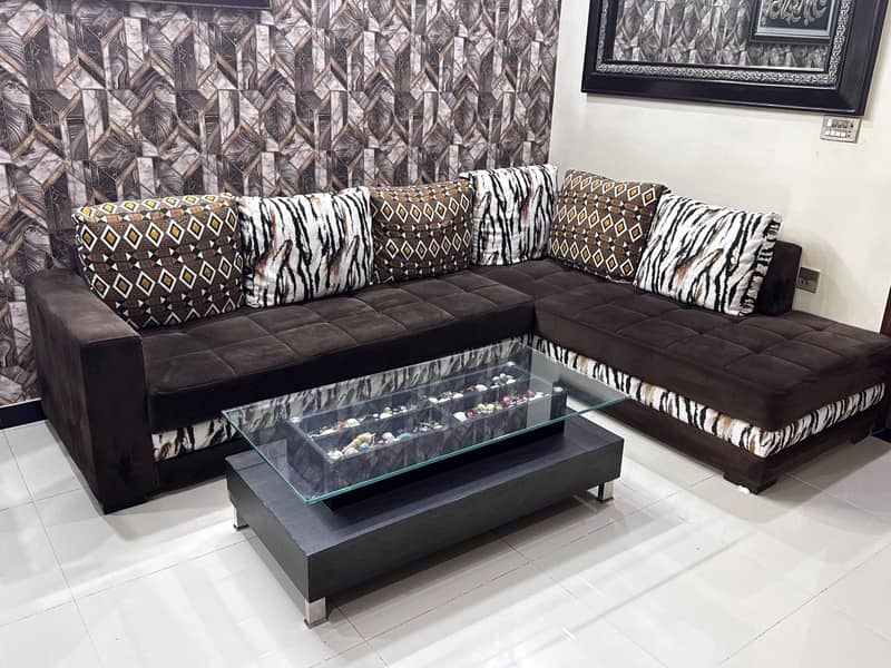 L shape sofa set 1