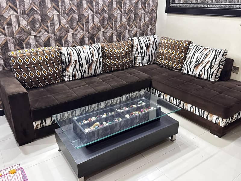 L shape sofa set 6
