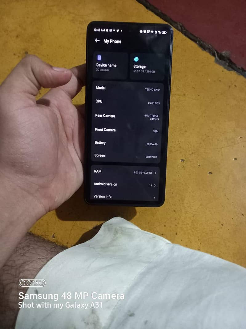 Tecno CAMON 20 0